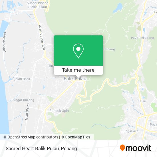 Sacred Heart Balik Pulau map