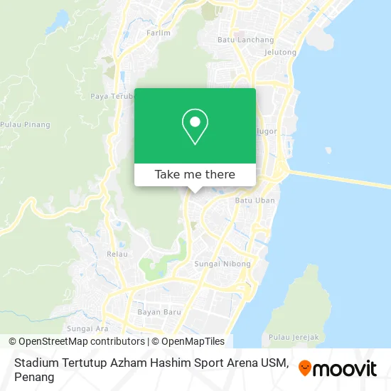 Stadium Tertutup Azham Hashim Sport Arena USM map