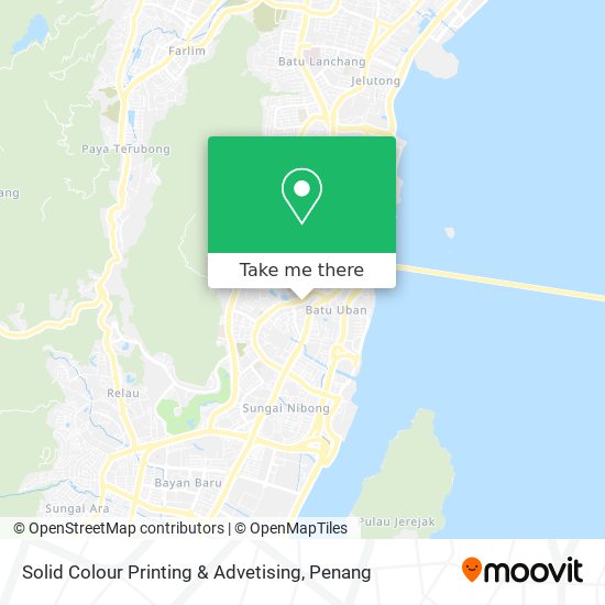 Solid Colour Printing & Advetising map