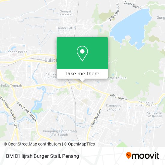 Peta BM D'Hijrah Burger Stall