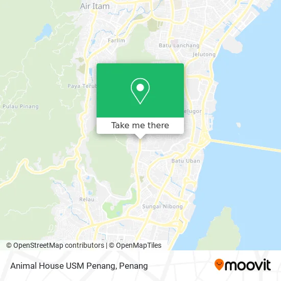 Animal House USM Penang map