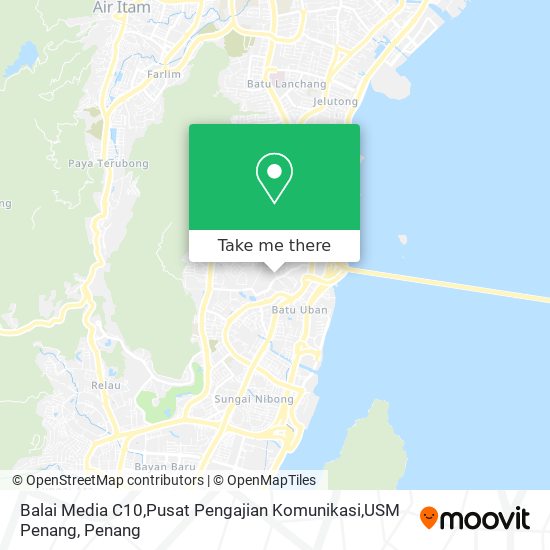 Balai Media C10,Pusat Pengajian Komunikasi,USM Penang map