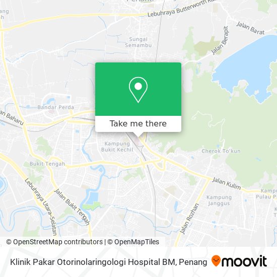 Peta Klinik Pakar Otorinolaringologi Hospital BM
