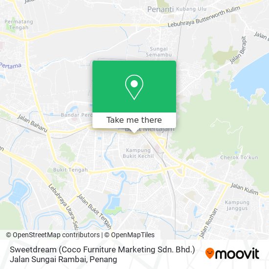 Peta Sweetdream (Coco Furniture Marketing Sdn. Bhd.) Jalan Sungai Rambai