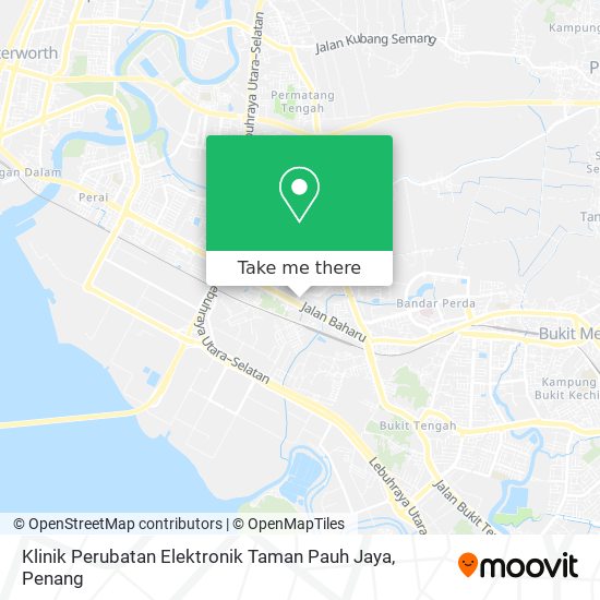 Peta Klinik Perubatan Elektronik Taman Pauh Jaya
