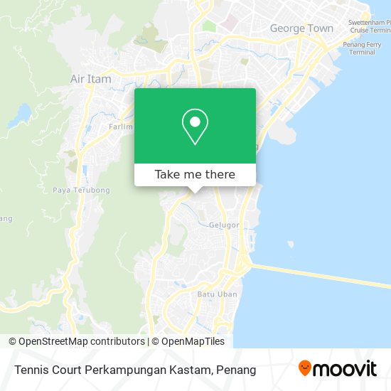 Tennis Court Perkampungan Kastam map