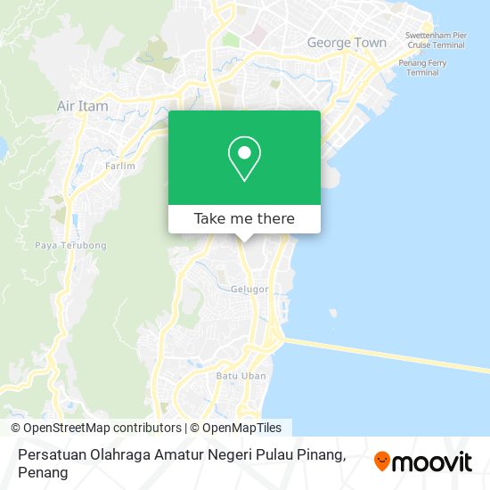 Peta Persatuan Olahraga Amatur Negeri Pulau Pinang