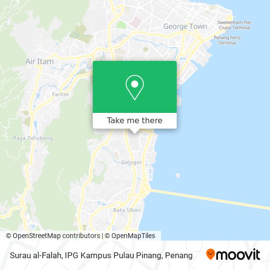 Surau al-Falah, IPG Kampus Pulau Pinang map