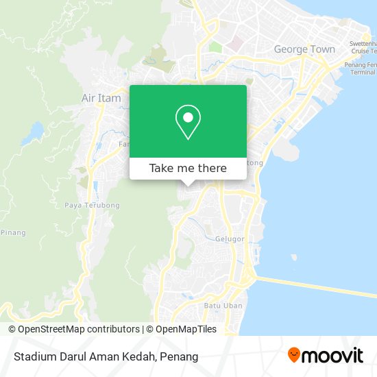 Stadium Darul Aman Kedah map