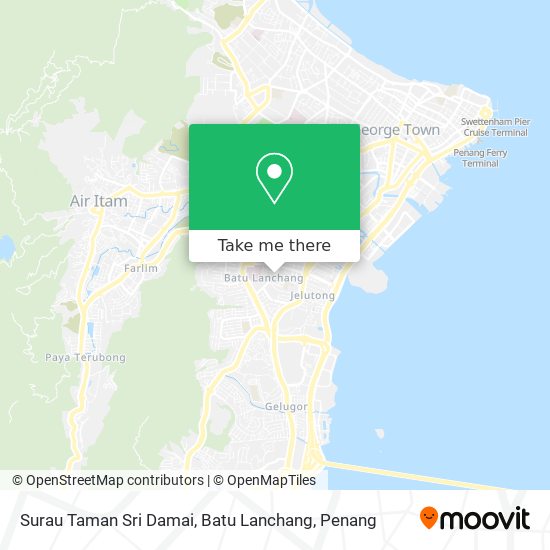 Peta Surau Taman Sri Damai, Batu Lanchang