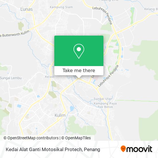 Peta Kedai Alat Ganti Motosikal Protech