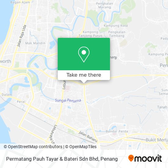 Permatang Pauh Tayar & Bateri Sdn Bhd map
