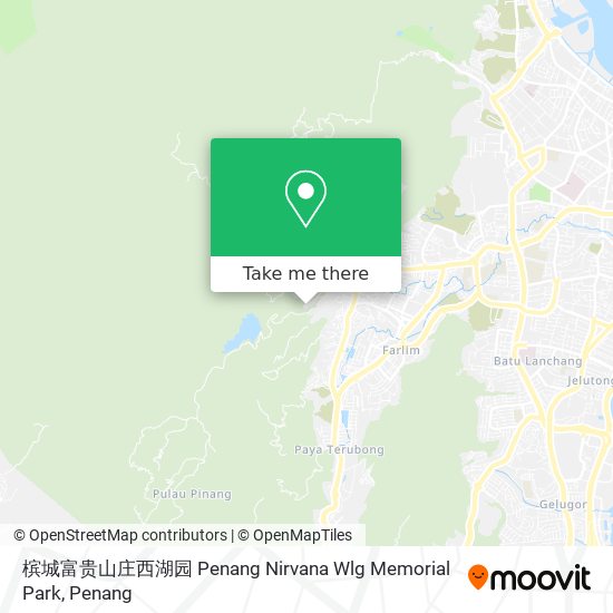 Peta 槟城富贵山庄西湖园 Penang Nirvana Wlg Memorial Park