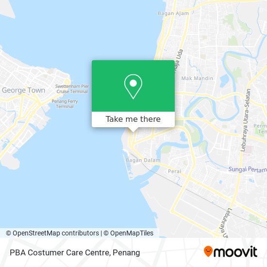 Peta PBA Costumer Care Centre