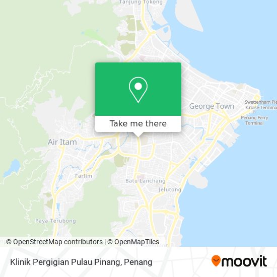 Peta Klinik Pergigian Pulau Pinang