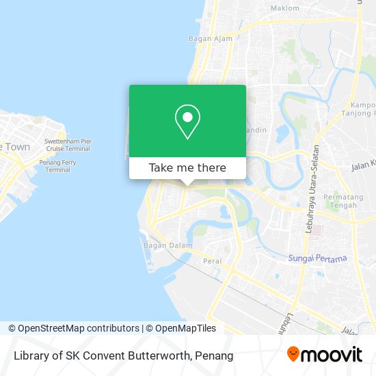 Library of SK Convent Butterworth map