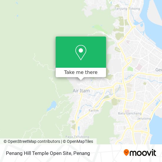 Penang Hill Temple Open Site map