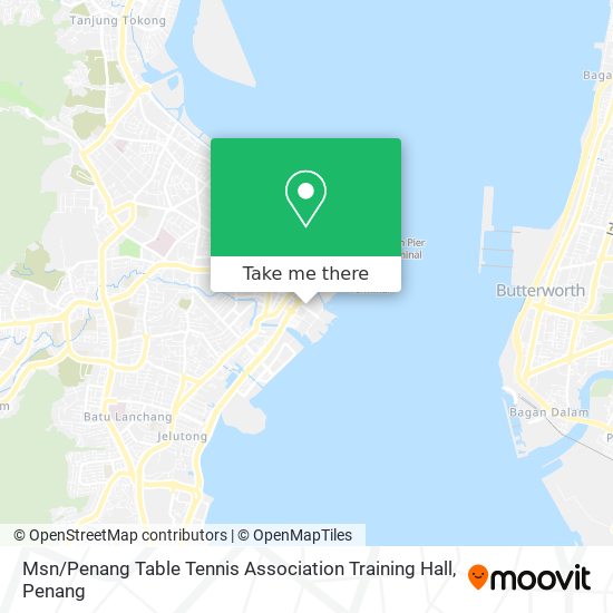 Msn / Penang Table Tennis Association Training Hall map