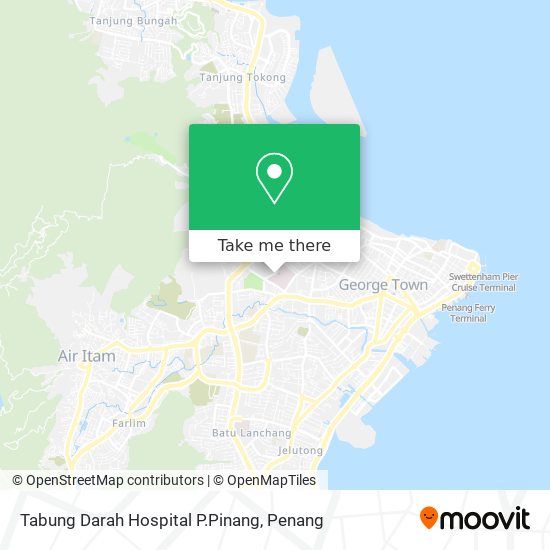 Tabung Darah Hospital P.Pinang map