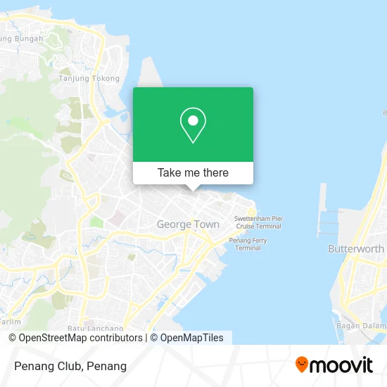 Penang Club map