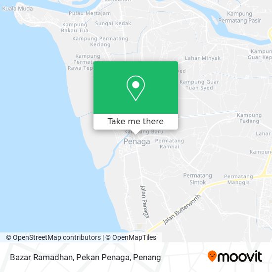 Peta Bazar Ramadhan, Pekan Penaga