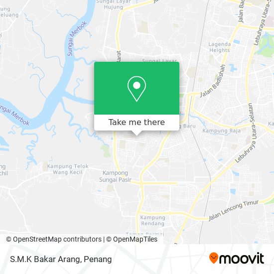 S.M.K Bakar Arang map