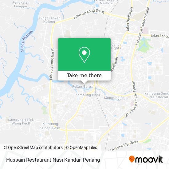 Hussain Restaurant Nasi Kandar map