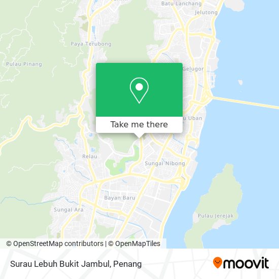 Surau Lebuh Bukit Jambul map