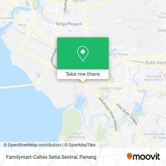 Familymart-Caltex Setia Sentral map