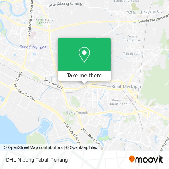 DHL-Nibong Tebal map
