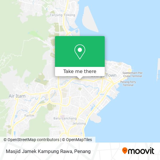 Peta Masjid Jamek Kampung Rawa