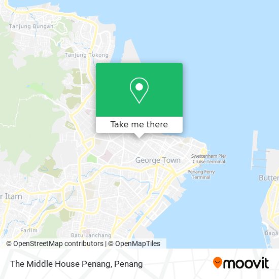 The Middle House Penang map