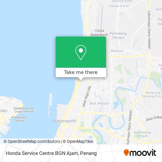 Honda Service Centre BGN Ajam map