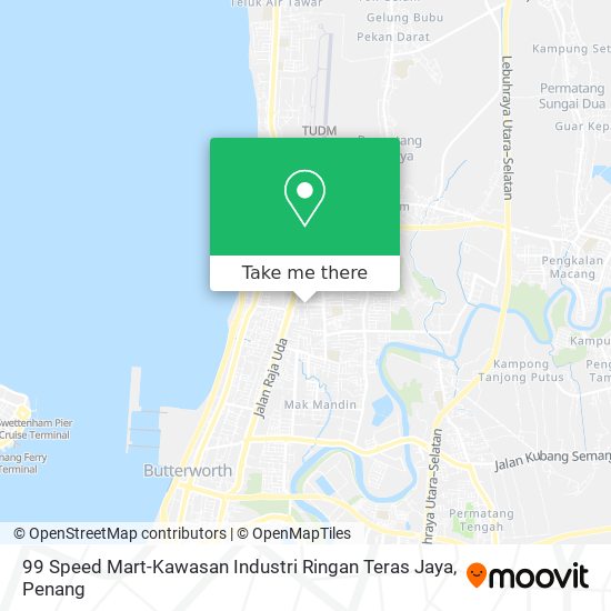Peta 99 Speed Mart-Kawasan Industri Ringan Teras Jaya