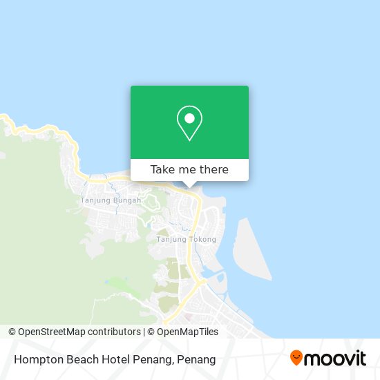 Peta Hompton Beach Hotel Penang