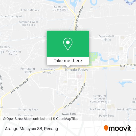Peta Arango Malaysia SB