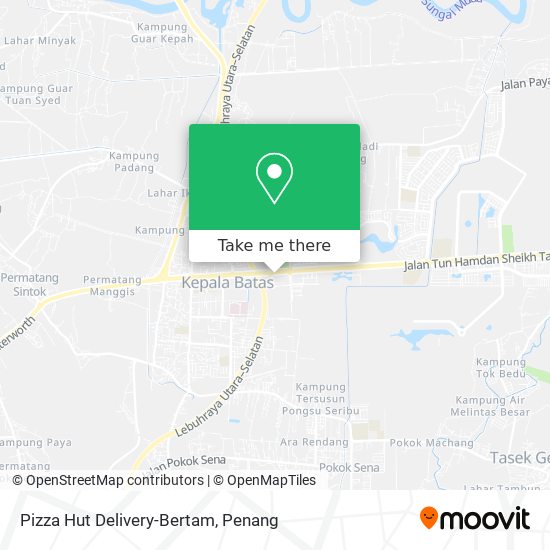 Pizza Hut Delivery-Bertam map