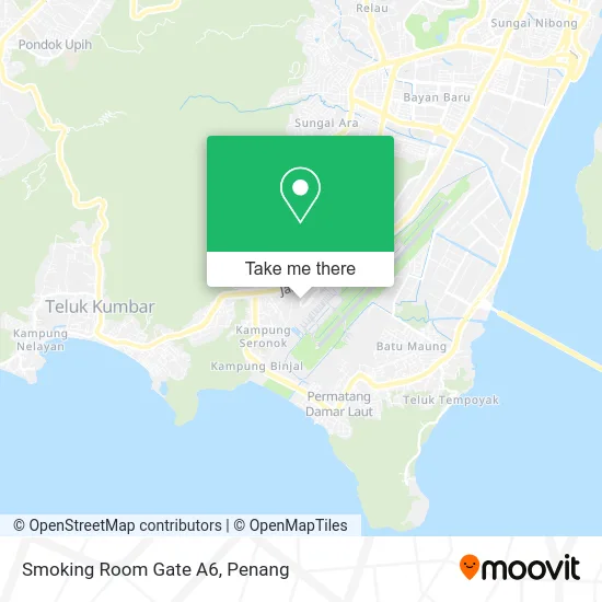 Smoking Room Gate A6 map