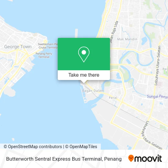 Butterworth Sentral Express Bus Terminal map