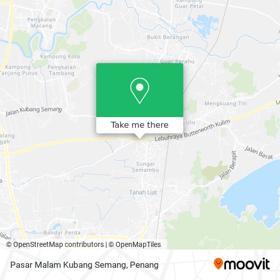 Pasar Malam Kubang Semang map