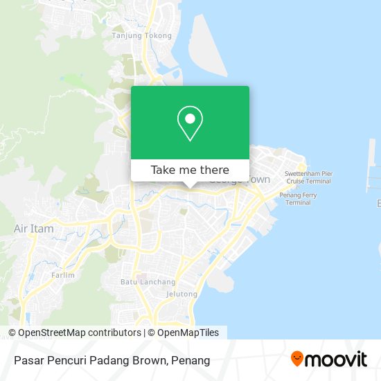 Pasar Pencuri Padang Brown map