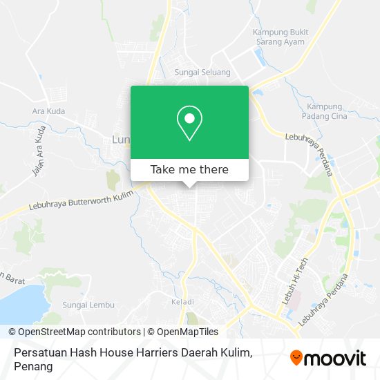 Peta Persatuan Hash House Harriers Daerah Kulim