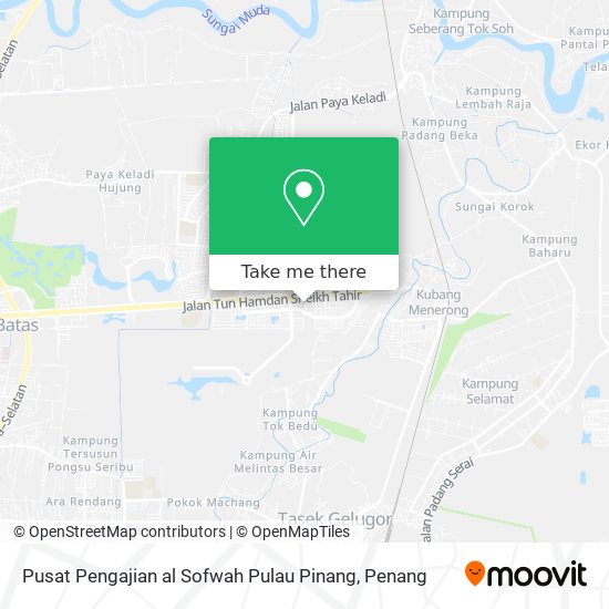 Pusat Pengajian al Sofwah Pulau Pinang map