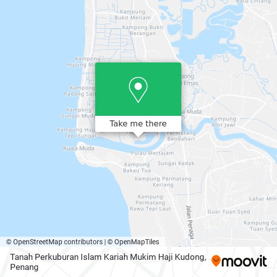 Tanah Perkuburan Islam Kariah Mukim Haji Kudong map