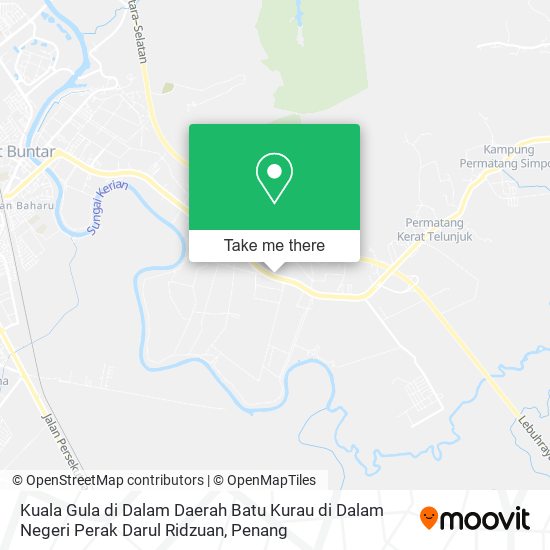 Kuala Gula di Dalam Daerah Batu Kurau di Dalam Negeri Perak Darul Ridzuan map