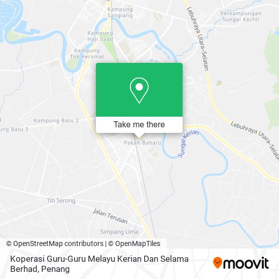 Peta Koperasi Guru-Guru Melayu Kerian Dan Selama Berhad