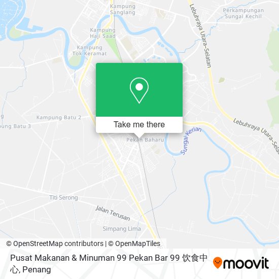 Pusat Makanan & Minuman 99 Pekan Bar 99 饮食中心 map