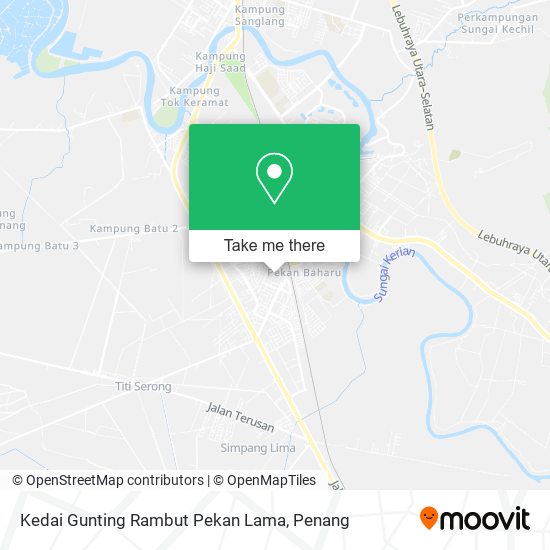 Kedai Gunting Rambut Pekan Lama map