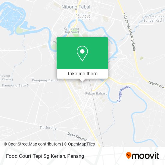 Peta Food Court Tepi Sg Kerian