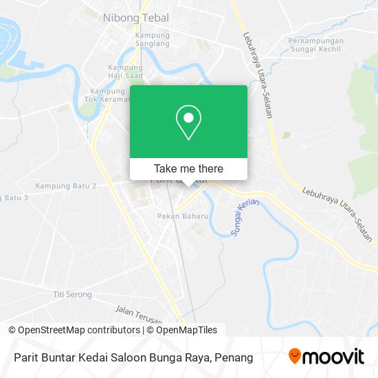 Peta Parit Buntar Kedai Saloon Bunga Raya